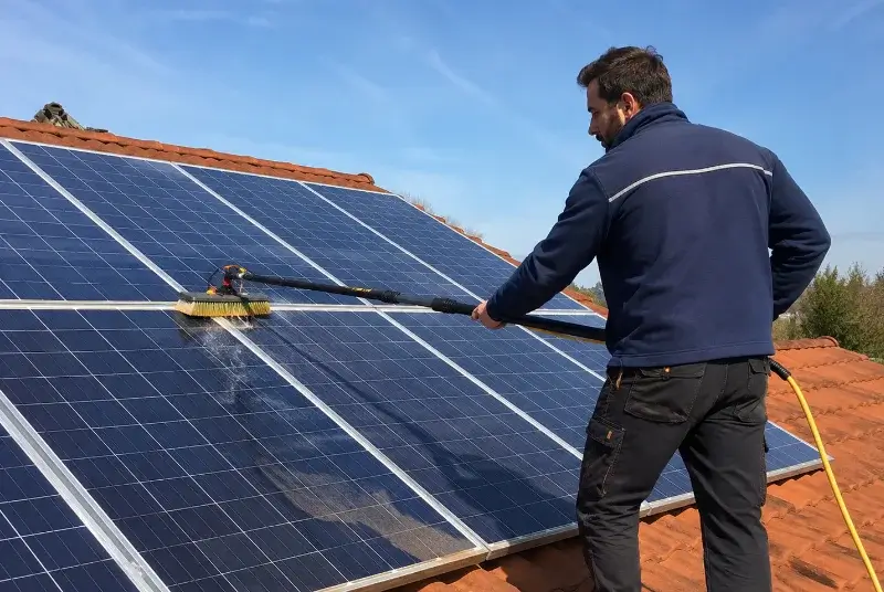 Nettoyage et entretien de panneaux solaires à Montels